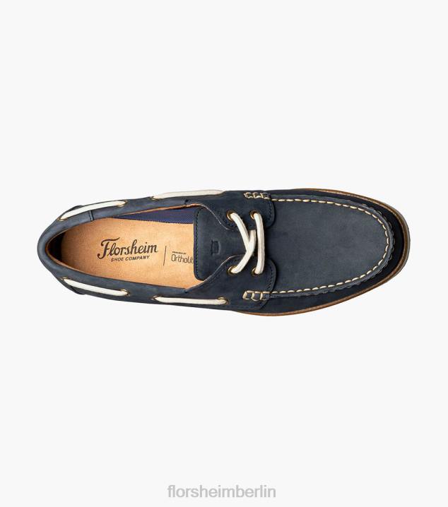 D280324 Marine Schuhwerk Männer Florsheim Atlantic Moc-Toe-Bootsschuh