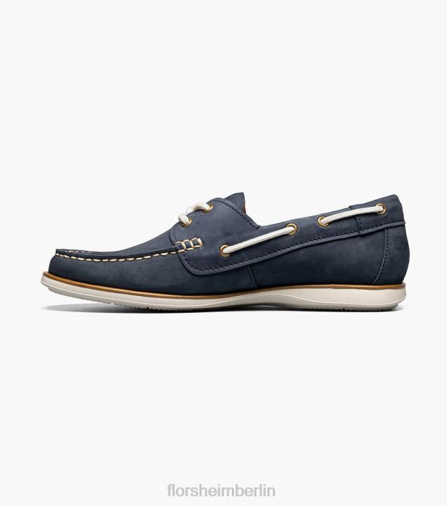 D280324 Marine Schuhwerk Männer Florsheim Atlantic Moc-Toe-Bootsschuh