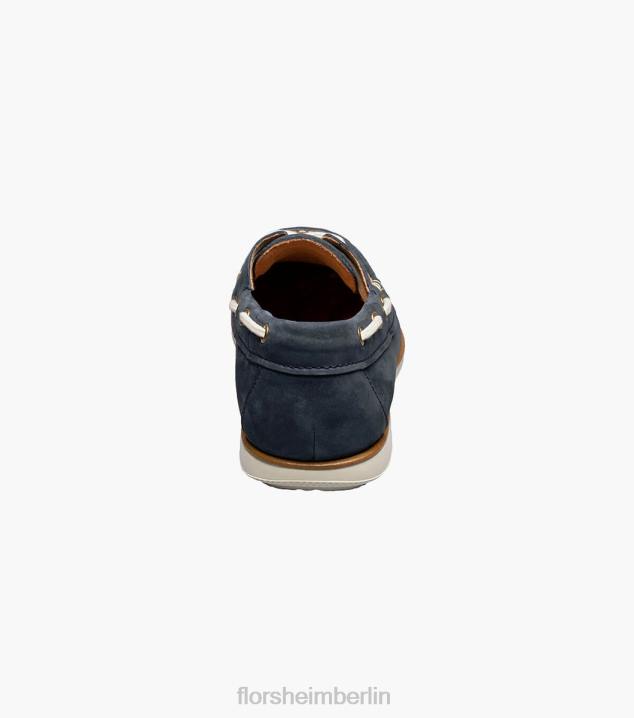 D280324 Marine Schuhwerk Männer Florsheim Atlantic Moc-Toe-Bootsschuh