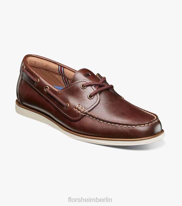 D280325 Schokolade Schuhwerk Männer Florsheim Atlantic Moc-Toe-Bootsschuh