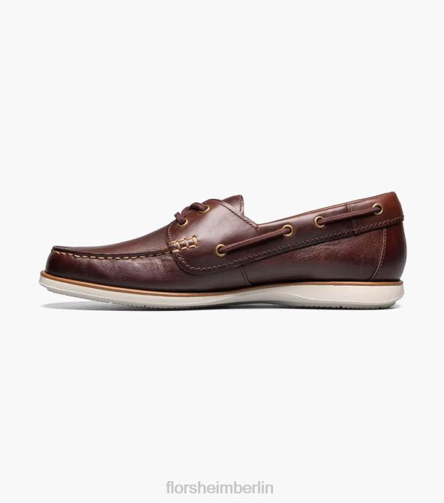 D280325 Schokolade Schuhwerk Männer Florsheim Atlantic Moc-Toe-Bootsschuh