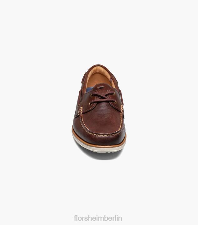 D280325 Schokolade Schuhwerk Männer Florsheim Atlantic Moc-Toe-Bootsschuh