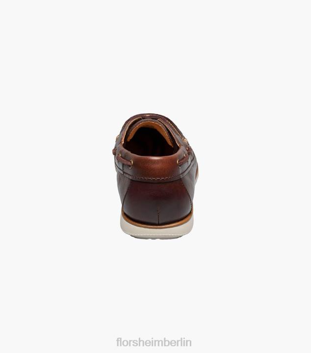 D280325 Schokolade Schuhwerk Männer Florsheim Atlantic Moc-Toe-Bootsschuh