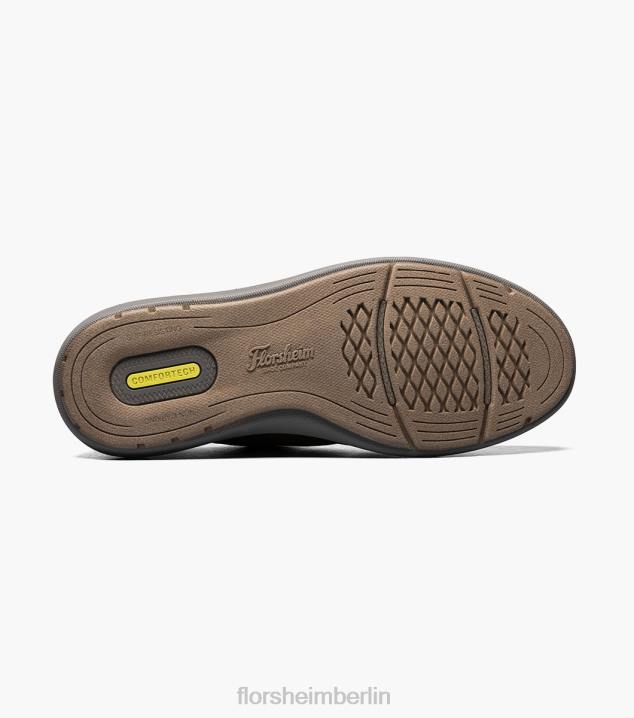 D280346 Olive Schuhwerk Männer Florsheim Java-Clog mit schlichter Zehenpartie