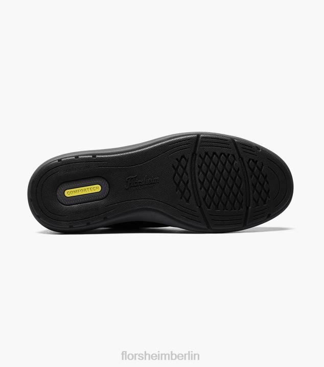 D280347 Schwarz Schuhwerk Männer Florsheim Java-Clog mit schlichter Zehenpartie