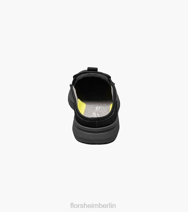 D280347 Schwarz Schuhwerk Männer Florsheim Java-Clog mit schlichter Zehenpartie