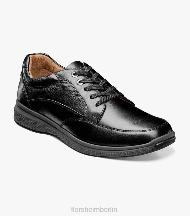 D280380 schwarz getrommelt Schuhwerk Männer Florsheim Toller Moc-Toe-Spaziergang an den Seen
