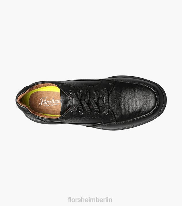 D280380 schwarz getrommelt Schuhwerk Männer Florsheim Toller Moc-Toe-Spaziergang an den Seen