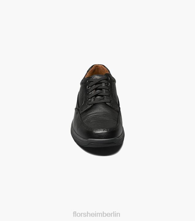 D280380 schwarz getrommelt Schuhwerk Männer Florsheim Toller Moc-Toe-Spaziergang an den Seen