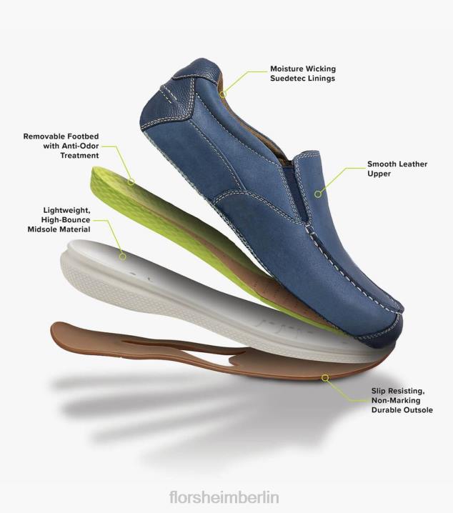 D280381 braun getrommelt Schuhwerk Männer Florsheim Toller Moc-Toe-Spaziergang an den Seen