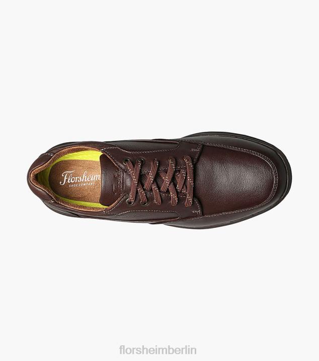 D280381 braun getrommelt Schuhwerk Männer Florsheim Toller Moc-Toe-Spaziergang an den Seen