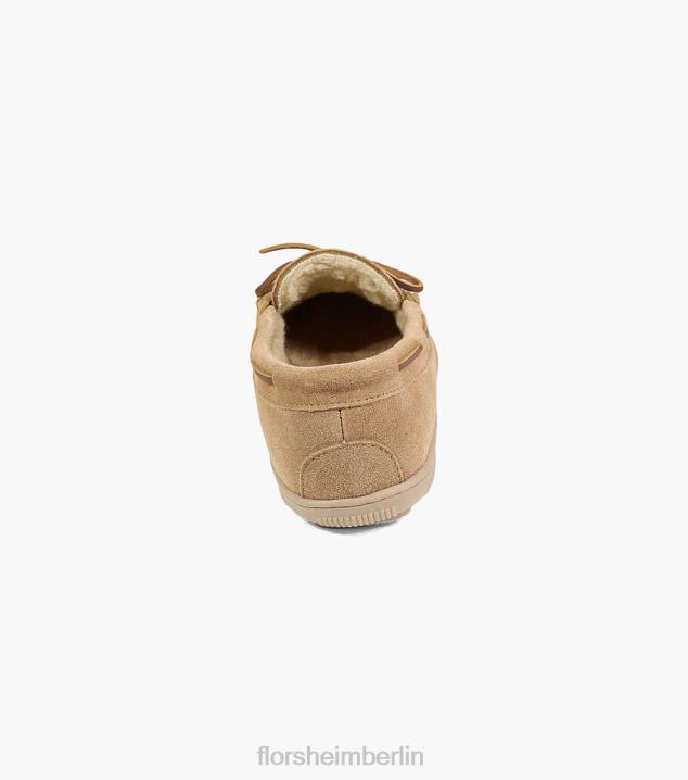 D280384 Sand Schuhwerk Männer Florsheim Gemütlicher Moc-Toe-Slipper zum Binden