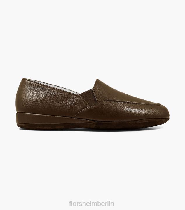 D280386 braun Schuhwerk Männer Florsheim Pareto Opera Moc-Toe-Slipper