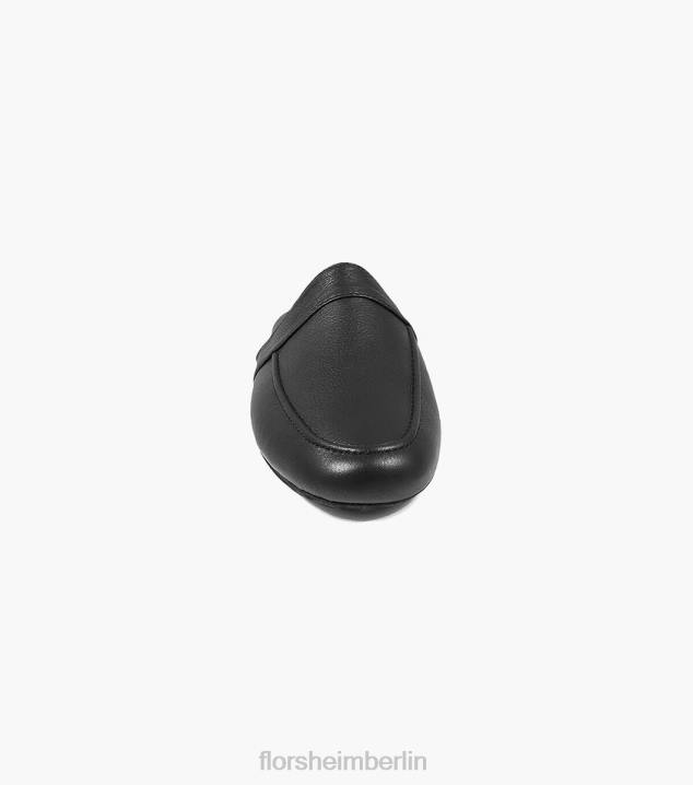 D280387 Schwarz Schuhwerk Männer Florsheim Pareto-Slipper mit abgenutzter Moc-Zehe