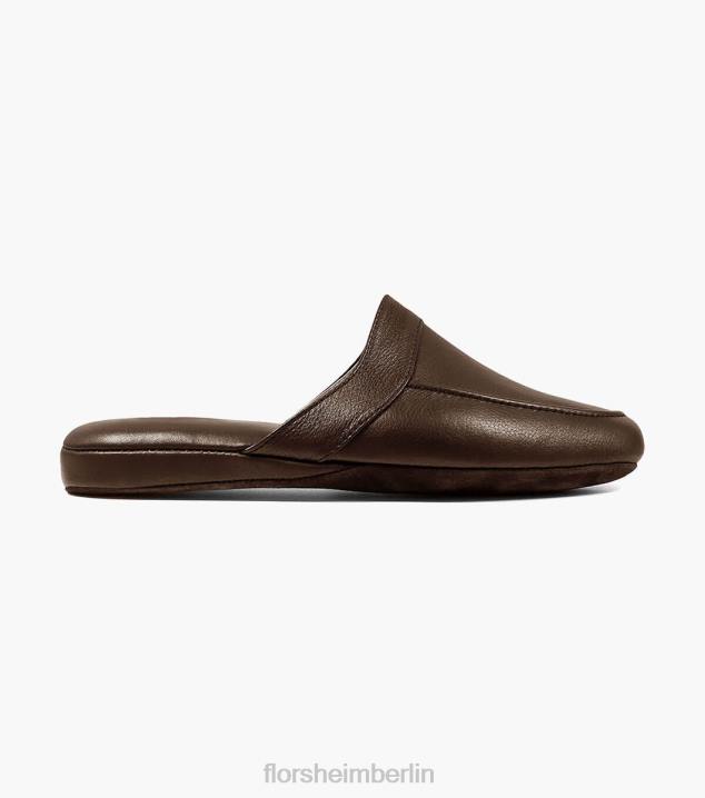 D280388 braun Schuhwerk Männer Florsheim Pareto-Slipper mit abgenutzter Moc-Zehe