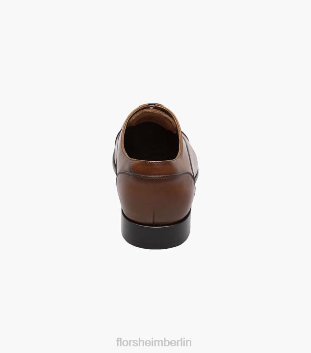 D280115 Cognac glatt Schuhwerk Männer Florsheim Postino 1 Cap Toe Balmoral Oxford