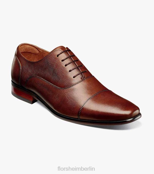 D280117 Cognac Schuhwerk Männer Florsheim Postino 1 Cap Toe Balmoral Oxford