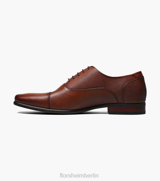 D280117 Cognac Schuhwerk Männer Florsheim Postino 1 Cap Toe Balmoral Oxford