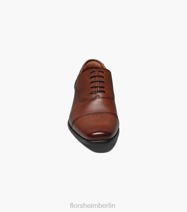 D280117 Cognac Schuhwerk Männer Florsheim Postino 1 Cap Toe Balmoral Oxford