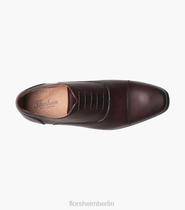 D280118 Wein Schuhwerk Männer Florsheim Postino 1 Cap Toe Balmoral Oxford