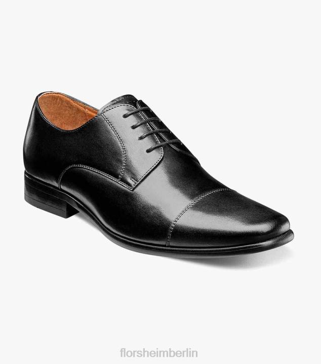 D280121 schwarz glatt Schuhwerk Männer Florsheim Postino 1 Cap Toe Oxford