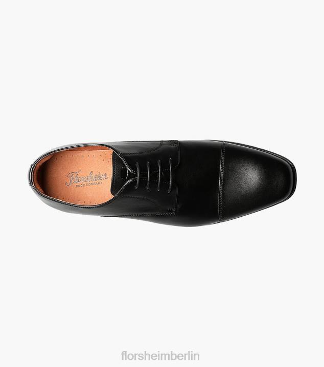 D280121 schwarz glatt Schuhwerk Männer Florsheim Postino 1 Cap Toe Oxford