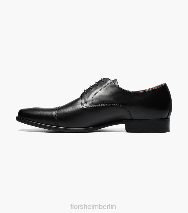 D280121 schwarz glatt Schuhwerk Männer Florsheim Postino 1 Cap Toe Oxford