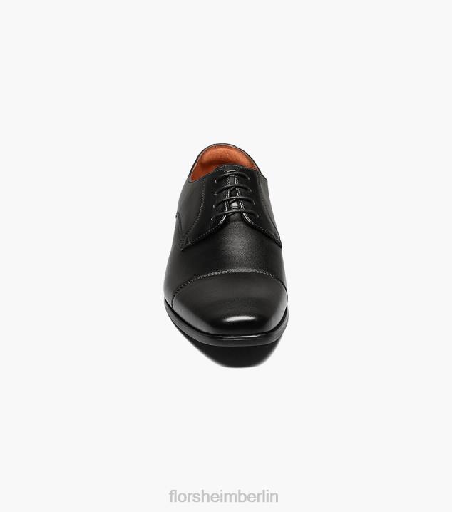 D280121 schwarz glatt Schuhwerk Männer Florsheim Postino 1 Cap Toe Oxford