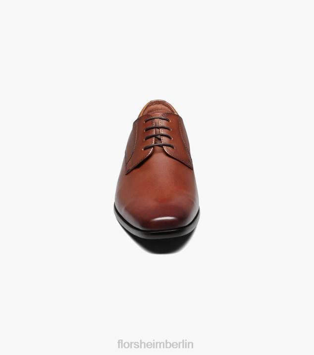 D280127 Cognac Schuhwerk Männer Florsheim Postino 2 Plain Toe Oxford