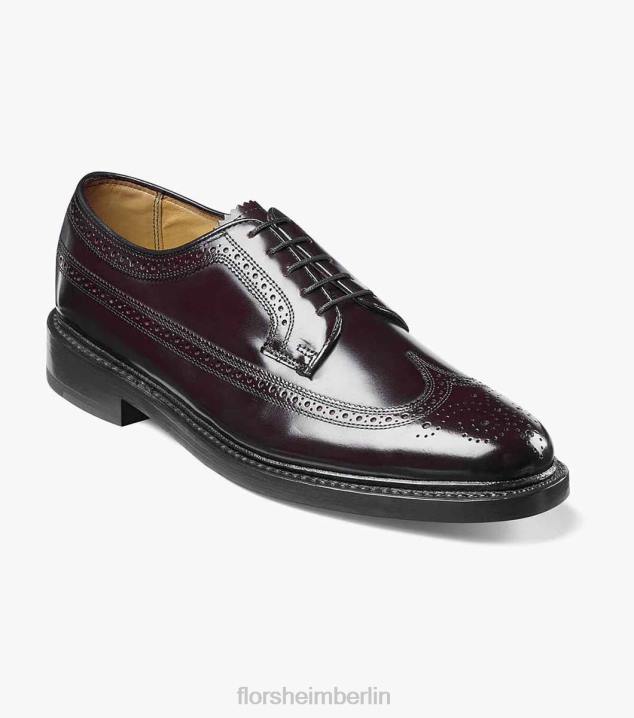 D280136 Burgund Schuhwerk Männer Florsheim Kenmoor Wingtip Oxford