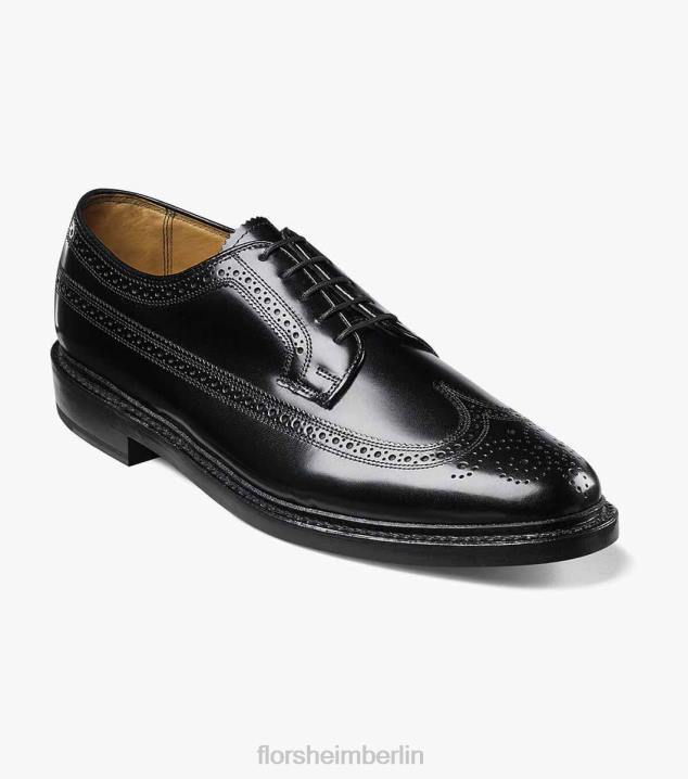 D280137 Schwarz Schuhwerk Männer Florsheim Kenmoor Wingtip Oxford