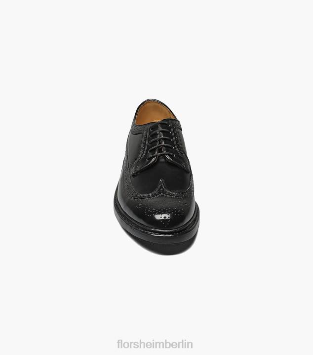 D280137 Schwarz Schuhwerk Männer Florsheim Kenmoor Wingtip Oxford