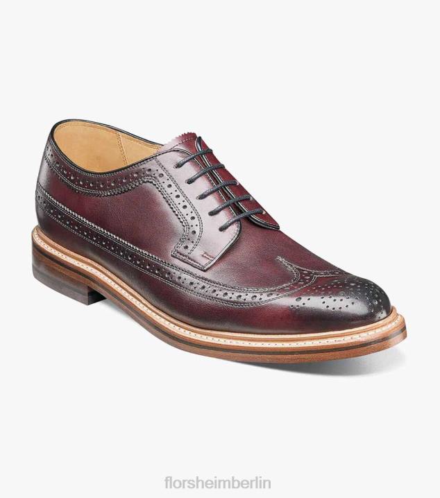 D280139 Burgund Schuhwerk Männer Florsheim Kenmoor II Wingtip Oxford