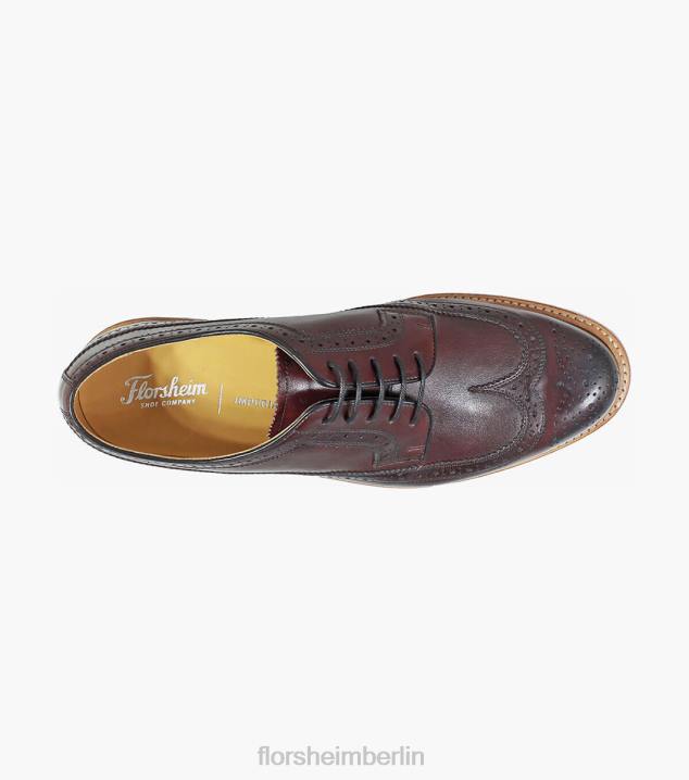 D280139 Burgund Schuhwerk Männer Florsheim Kenmoor II Wingtip Oxford