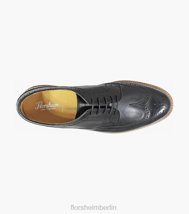 D280140 Schwarz Schuhwerk Männer Florsheim Kenmoor II Wingtip Oxford