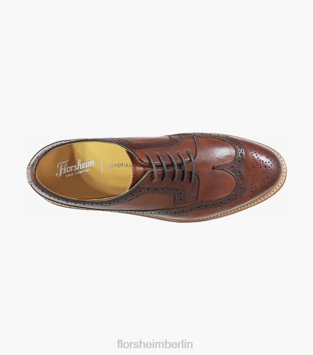 D280141 Cognac Schuhwerk Männer Florsheim Kenmoor II Wingtip Oxford