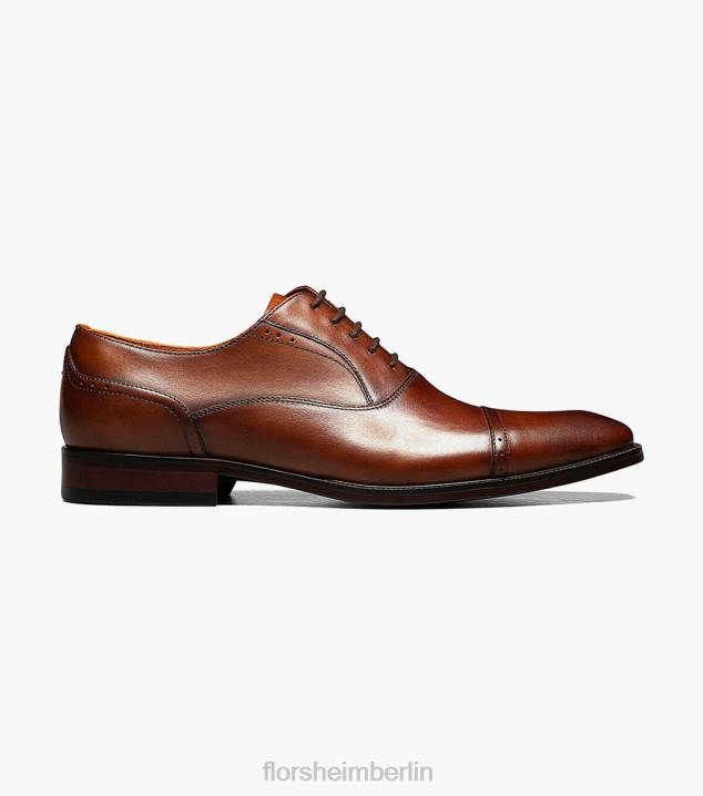 D280142 Cognac Schuhwerk Männer Florsheim Sorrento Cap Toe Oxford