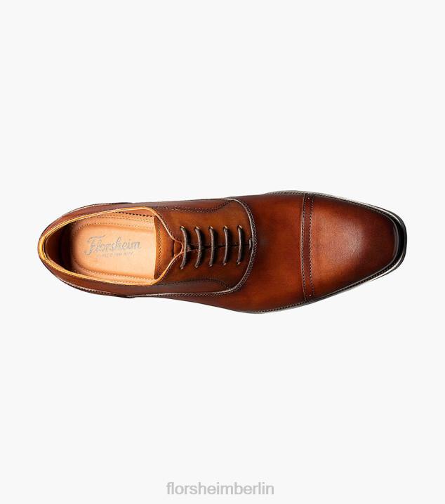 D280142 Cognac Schuhwerk Männer Florsheim Sorrento Cap Toe Oxford