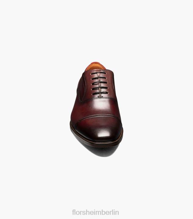 D280143 Burgund Schuhwerk Männer Florsheim Sorrento Cap Toe Oxford