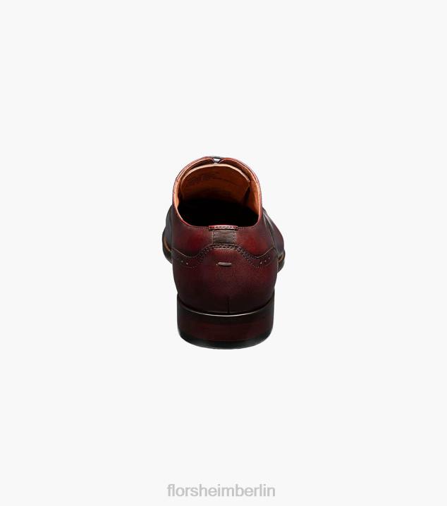 D280143 Burgund Schuhwerk Männer Florsheim Sorrento Cap Toe Oxford