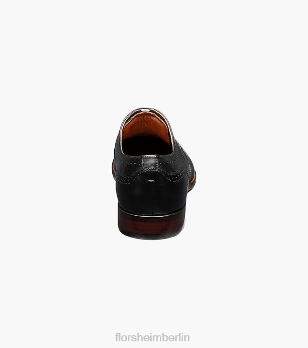 D280147 Schwarz Schuhwerk Männer Florsheim Sorrento Wingtip Oxford