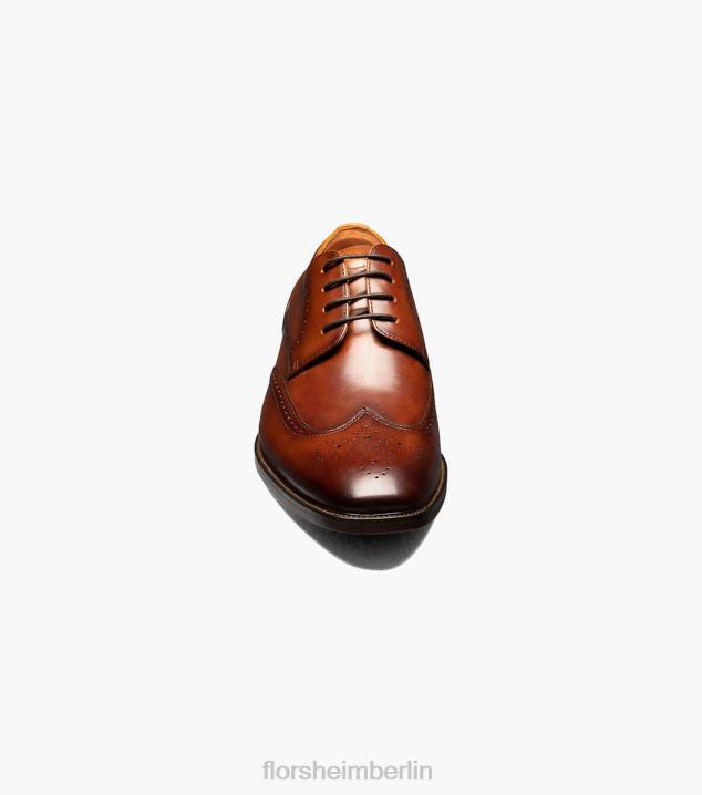 D280148 Cognac Schuhwerk Männer Florsheim Sorrento Wingtip Oxford