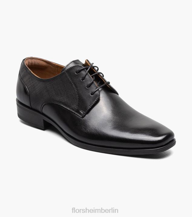 D280149 Schwarz Schuhwerk Männer Florsheim Jackson Plain Toe Oxford