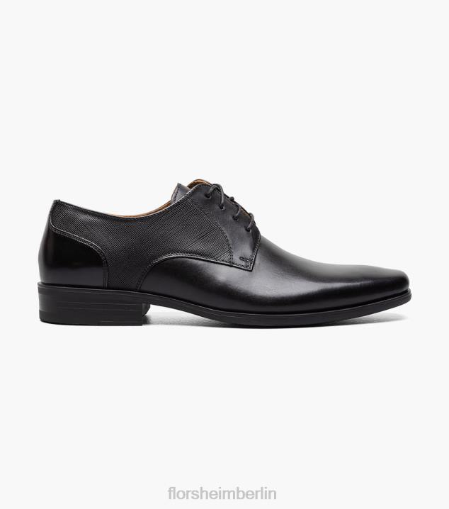 D280149 Schwarz Schuhwerk Männer Florsheim Jackson Plain Toe Oxford