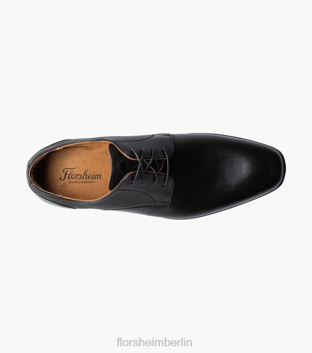 D280149 Schwarz Schuhwerk Männer Florsheim Jackson Plain Toe Oxford