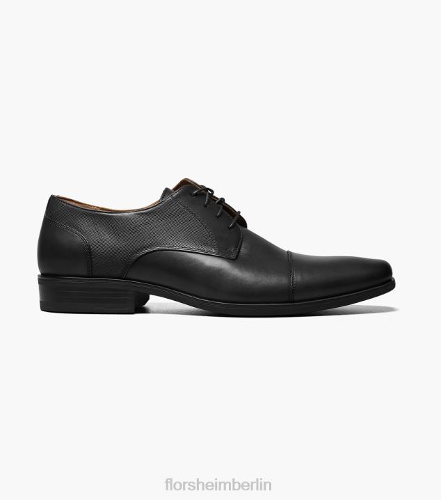 D280152 Schwarz Schuhwerk Männer Florsheim Jackson Cap Toe Oxford