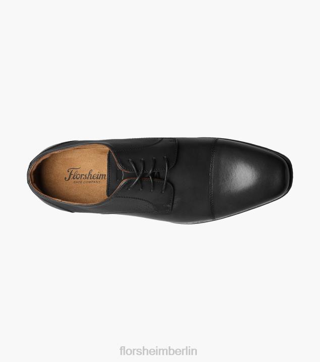 D280152 Schwarz Schuhwerk Männer Florsheim Jackson Cap Toe Oxford