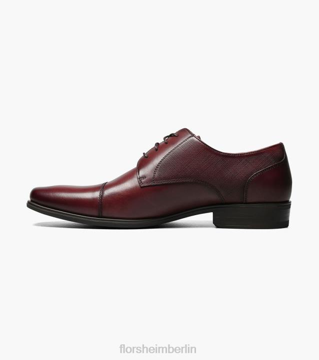 D280153 Burgund Schuhwerk Männer Florsheim Jackson Cap Toe Oxford