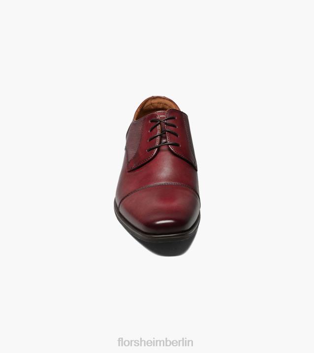 D280153 Burgund Schuhwerk Männer Florsheim Jackson Cap Toe Oxford