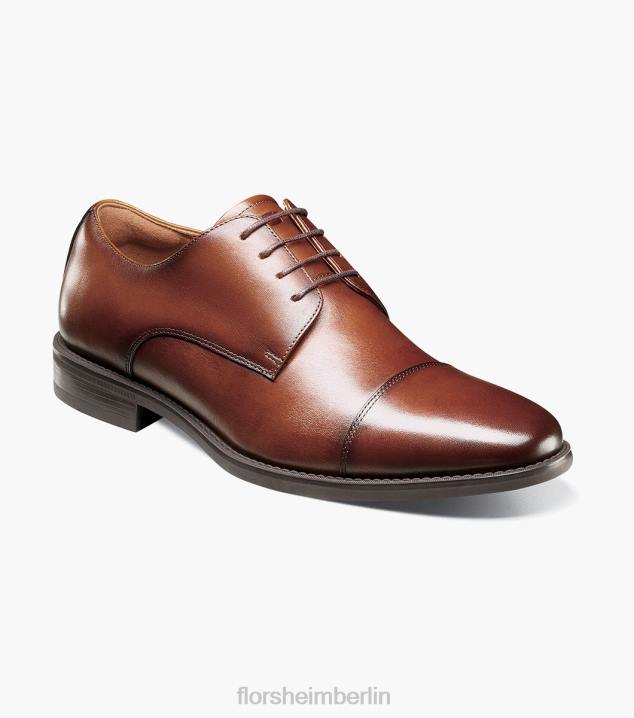 D280158 Cognac Schuhwerk Männer Florsheim Santucci Cap Toe Oxford
